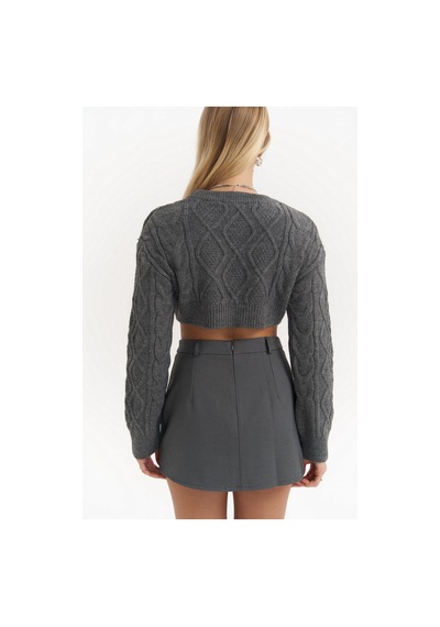 Mai Collection Mai Studios Co. Triana Füme Mini Etek Füme