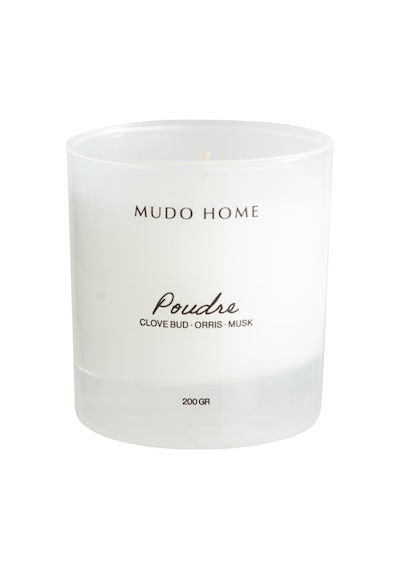 Mudo Home Dreamy Whıte Poudre Mum 200gr Beyaz