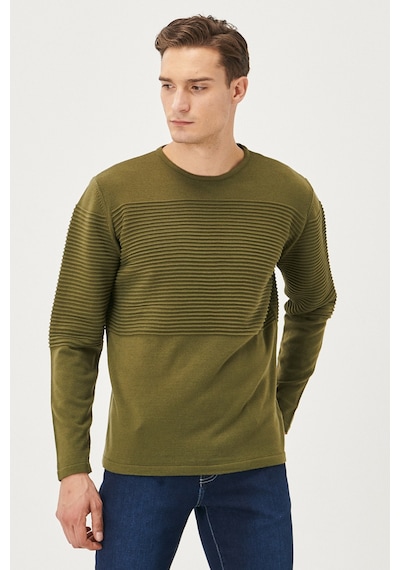 AC&Co / Altınyıldız Classics Erkek ACIK HAKI Standart Fit Tüylenme Yapmayan Bisiklet Yaka Triko Kazak 4A4921100065AHIXL Haki AC&Co / Altınyıldız Classics Erkek ACIK HAKI Standart Fit Tüylenme Yapmayan Bisiklet Yaka Triko Kazak 4A4921100065AHIXL Haki