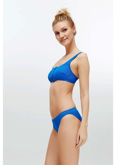 U.S. Polo Assn. Kadın Saks Mavi Bikini Takım