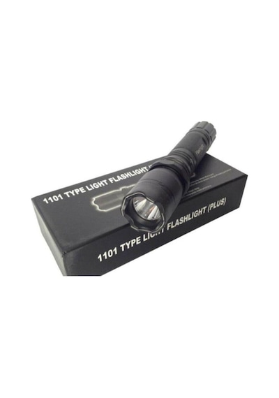1101 Type Lıght Flashlıght Plus Elektroşoklu 220v Şarjlı El Feneri
