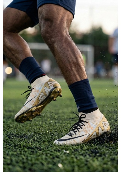 In Step Air Bej Futbol Akademik Krampon - Kaymaz Taban Halı Saha Ayakkabısı 565