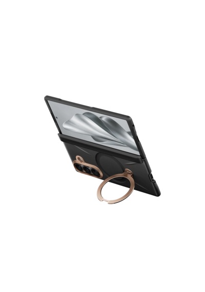 Torras Samsung Galaxy Uyumlu Z Fold 8 Ultra Ostand Q3 Vegskin 2 Adet Ekran Koruyuculu Magsafe Kılıf Siyah