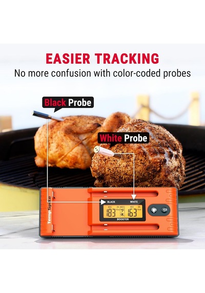 Thermopro Tp962 Twin Tempspike Tam Kablosuz Çift Problu Akıllı Et Termometresi, 150m Menzilli Bluetooth Barbekü Ve F Diğer