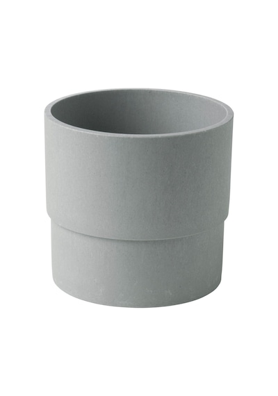 Plastik Saksı, Gri, 12 Cm Büyük Boy ( 12,5 X 8 Cm