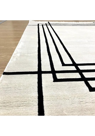 Hoom Rugs Casa 6004 Modern Salon Halısı Beyaz