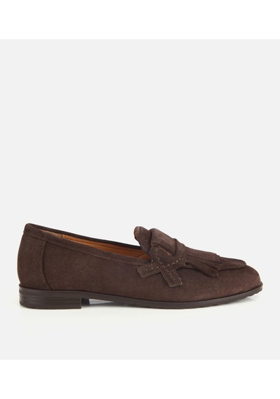 Hotiç Kadın Süet Deri Vizon Püskül Detaylı Klasik Loafer