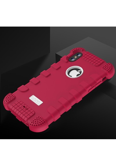 Hoco Apple Uyumlu iPhone X Xs 360 Zirh Ultra Koruma Silikon Kilif 142423258 - Renk / Sari
