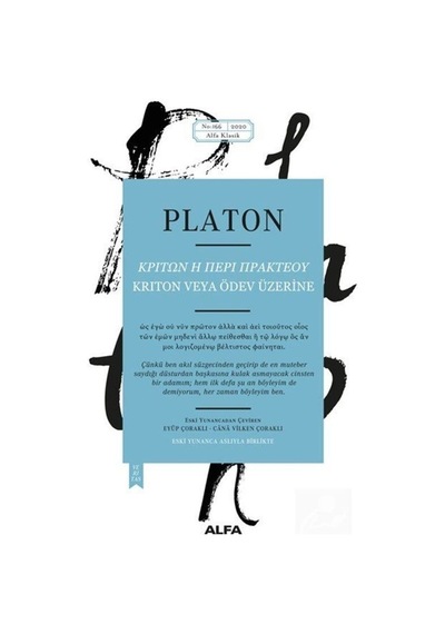 Kriton Veya Ödev Üzerine / Platon(Eflatun) 9786050381931