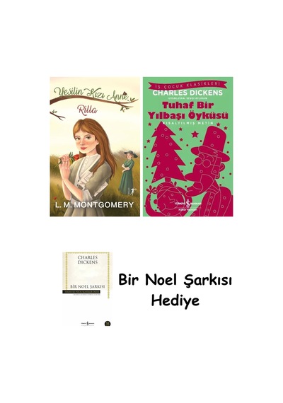 Yeşilin Kızı Anne 8 - Rilla Ciltli + Tuhaf Bir Yılbaşı Öyküsü + Bir Noel Şarkısı