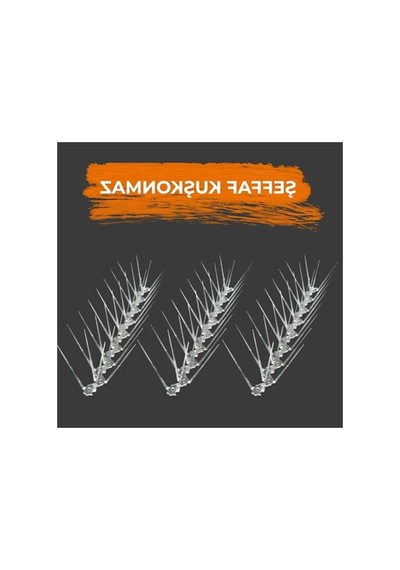 Şeffaf Dikenli Plastik Bariyer, 50 Cm, 25 Adet