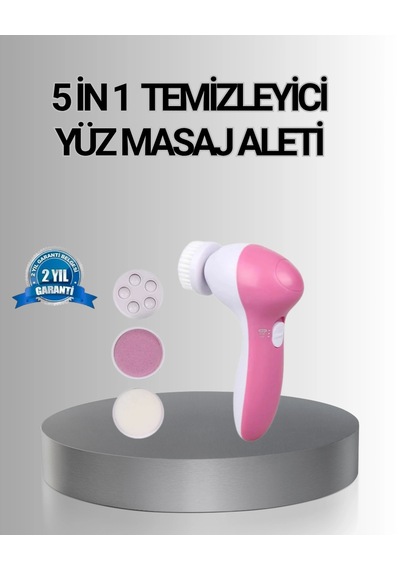 5 Başlıklı Yüz Masaj Aleti Cilt Temizleme, Peeling, Siyah Nokta Ve Gözenek Bakımı Krgltgs27sczt9kz6gg