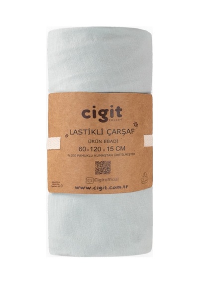 Lastikli Çarşaf 60x120 Cm Mint Yeşil