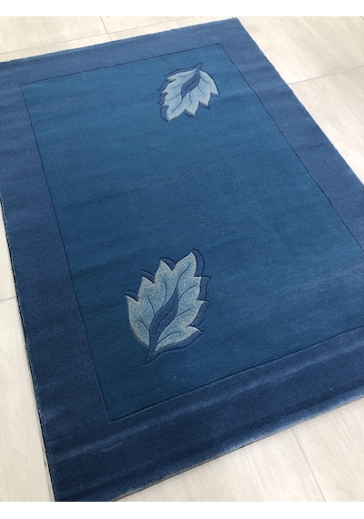 Saray Halı Terra 9021 Blue 120X170 Düz Renk Mavi Halı !