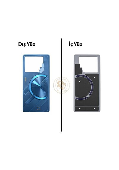 Infinix Gt 20 Pro Mavi Uyumlu Arka Kapak Arka Cam Batarya Pil Kapağı Lazer Kesim Back Cover Diğer