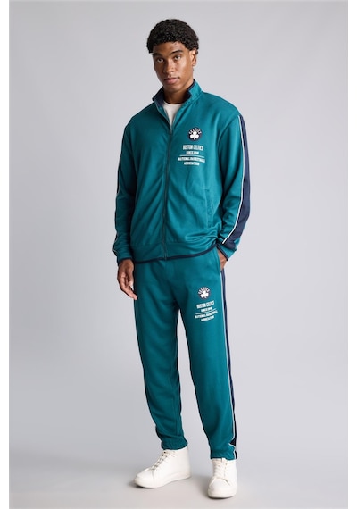 Defacto Nba Boston Celtics Yan Şeritli Standart Fit Dalgıç Kumaş Jogger H7761ax26augn1020 Yeşil-gn1020