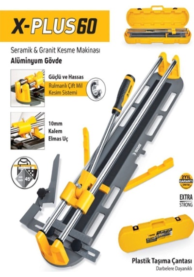 Sgs Extra Güçlü Seramik-granit Kesme Makinası Taşıma Çantalı Alüminyum Gövde 60cm