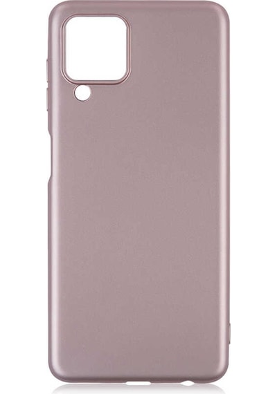 Kilifone - Samsung Uyumlu Galaxy A22 4g - Kılıf Mat Renkli Esnek Premier Silikon Kapak - Rose Gold