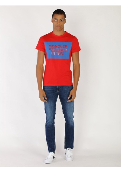 Moncler Erkek T'Shirt /M.Mon.0920.12575-Kırmızı