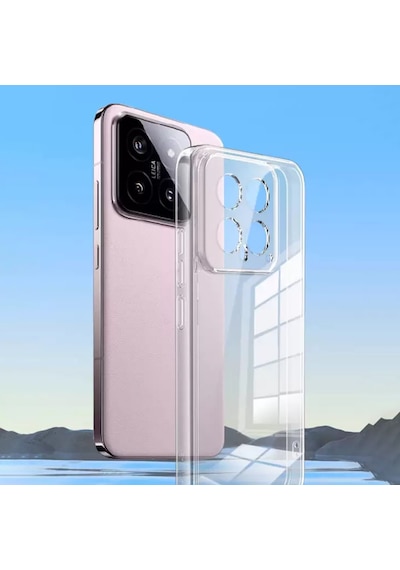 Ardemix Mi 14 Pro Kılıf Süper Silikon Kapak - Şeffaf Şeffaf