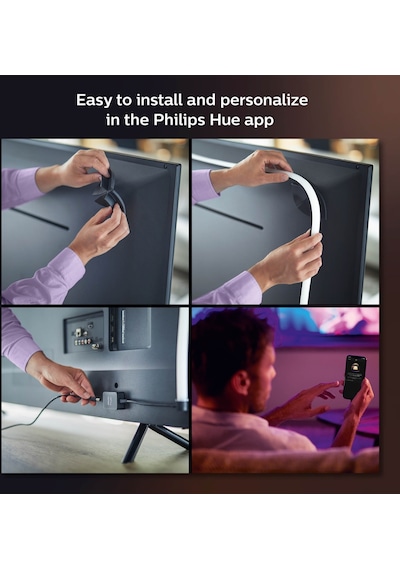 Philips Hue Lightstrip Gradient TV 75" Akıllı Led Şerit