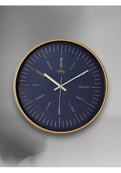 Galaxy 218-a-10 Serisi Eskitme Metal Görünümlü Sessiz Akar Modern Duvar Saati 30 Cm 0240-beyaz-şekilli-48cm