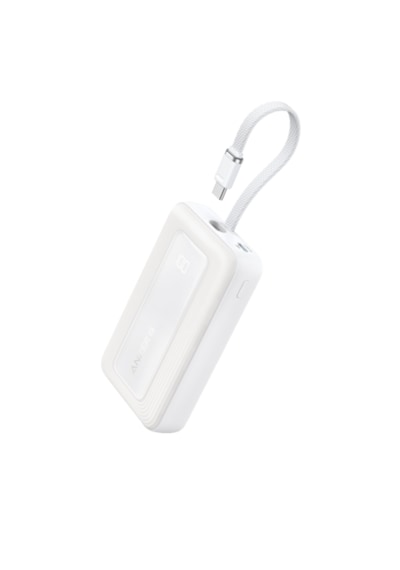 Anker A1688 10.000 Mah Tasinabilir Sarj Cihazi 30w Dahili Usb-c Kablo Beyaz