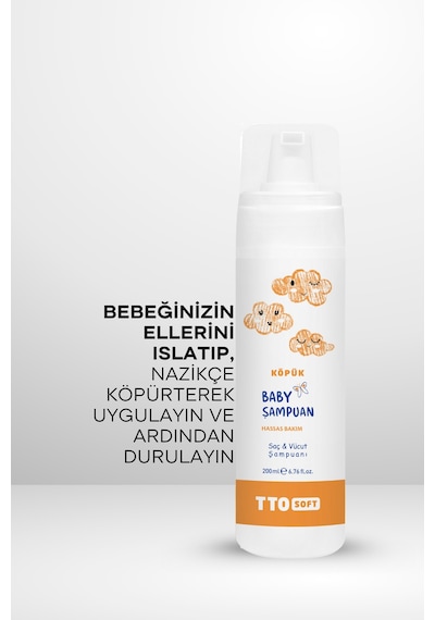 Tto Soft Bebek Köpük Şampuanı 200  Ml