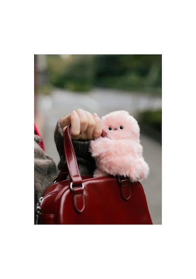 Mirumi Pembe Şarjlı Orjinal Ürün - Akıllı Peluş Robot Çanta Charmı