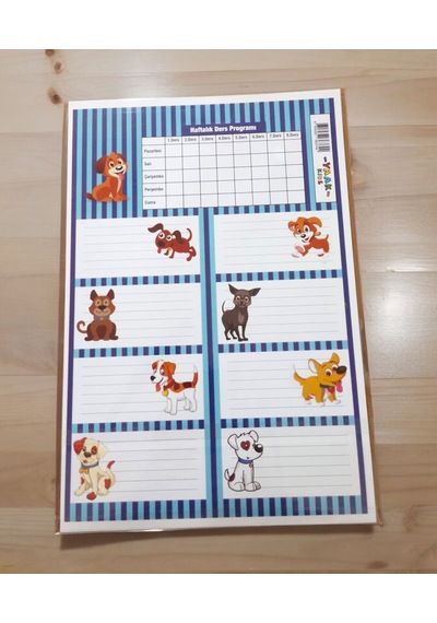 3 Sayfa Toplam 24 Adet Defter Kitap İsim Etiketi İsimlik 1