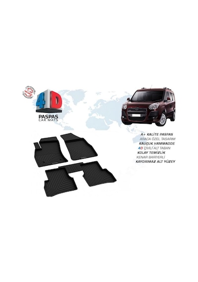 Doblo 2015 2016 2017 2018 2019 2020 Model 4D Havuzlu Paspas Omsa