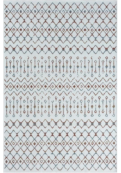 Lenda Ld002a Gri Kilim Renkli Detaylı Ince Antialerjik Kaymaz Taban Makinada Yıkanabilir Salon Halı-101 Renklı