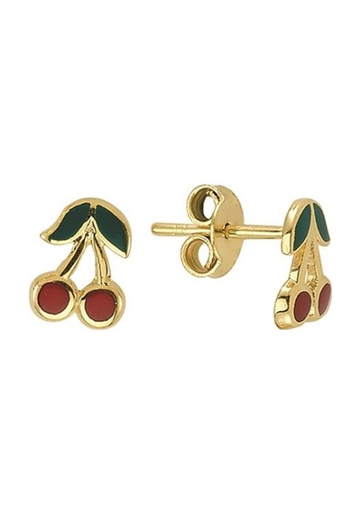 Goldkupe 14 Ayar Altın Kiraz Çocuk Küpe 1,10 Gr-943