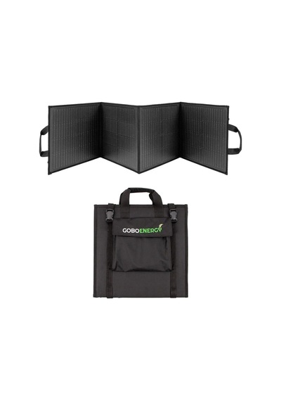 Goboenergy 120w Katlanabilir Güneş Paneli Siyah + 20.000 Mah Powerbank Seti