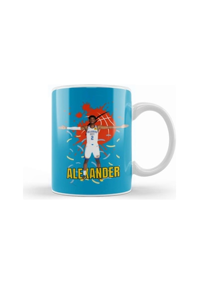 Shai Gilgeous Alexander Shai Gilgeous Alexander Vintage Art Legend Basketball Gift Vintage Retro Style Kupa Bardak Porselen Karışık