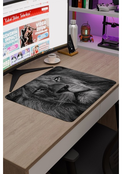 Aslan Kaymaz Dikişli Kauçuk Oyuncu Mousepad V4 - 48x40 Xl Gaming Mouse Pad Fare Altlığı