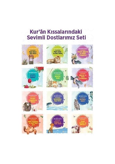 Kur'an Kıssalarındaki Sevimli Dostlarımız Seti (12 Kitap) / Ra...