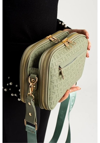 Just Polo Jp Polo Kadın Orijinal Ayarlanabilir Askılı Şık Omuz Çantası Shopper Ebat: 16 X 26 Cm Yeşil