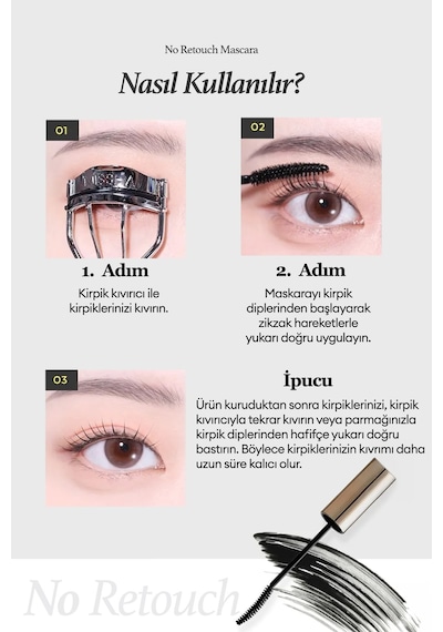 Missha Kirpiklere Besleyici Bakım Sunan Siyah Maskara