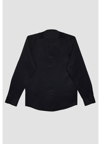 Tudors Erkek Modern Fit Dar Kesim Pamuklu Kolay Ütü Armürlü Siyah Gömlek-32093-siyah Siyah Tudors Erkek Modern Fit Dar Kesim Pamuklu Kolay Ütü Armürlü Siyah Gömlek-32093-siyah Siyah