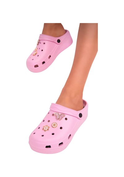 Yüksek Taban Aksesuarlı Kadın Sandalet Pembe-pembe Pembe