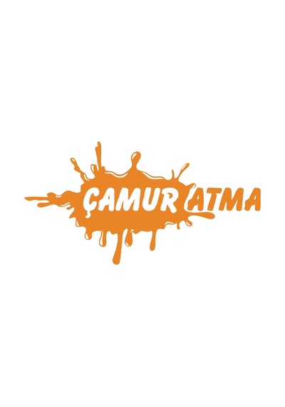 Çamur Atma Araba Sticker 17x17 Cm Turuncu