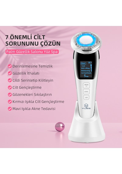 Yues Akıllı Güzellik Robotu 5 Modlu Sıcak Soğuk Kompresli Cilt...