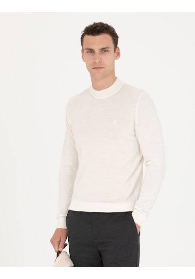 Pierre Cardin Erkek Ekru Triko Kazak 50270049-vr019 Ekru