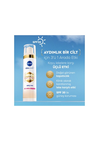 Nivea Luminous630 Koyu Leke Karşıtı Cc Yüz Kremi 40 Ml