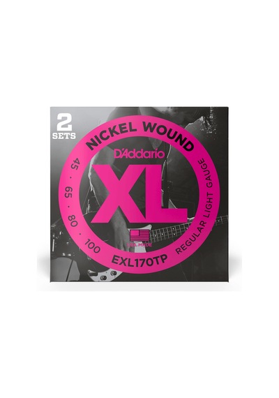 DADDARIO EXL170TP (2 SET) BAS GİTAR TEL SETİ , XL, 45-130,