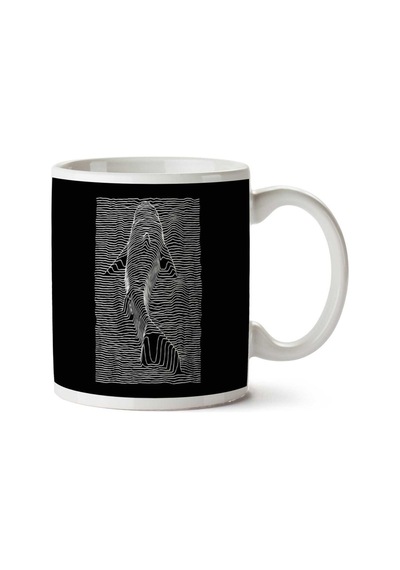 Jaws Division Shark Joy İki Tarafı Baskılı Kupa Bardak Çok Renkli