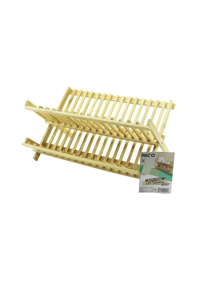 Lüx Ahşap Bambu Bulaşık - Tabaklık Tezgah Üstü 46x33cm 5570 Çok Renkli