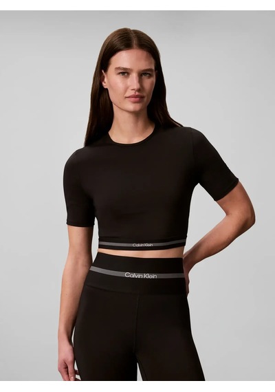 Calvin Klein Icon Sport Ss Tee Wı, Ub1 Siyah Kadın T-shirt