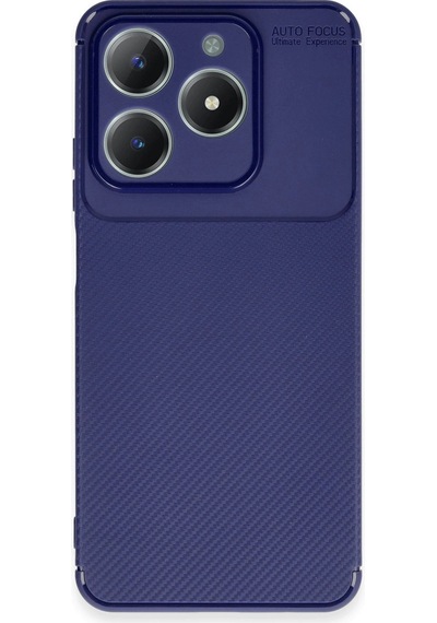 Realme C61 Kılıf Auto Focus Karbon Kapak Lacivert